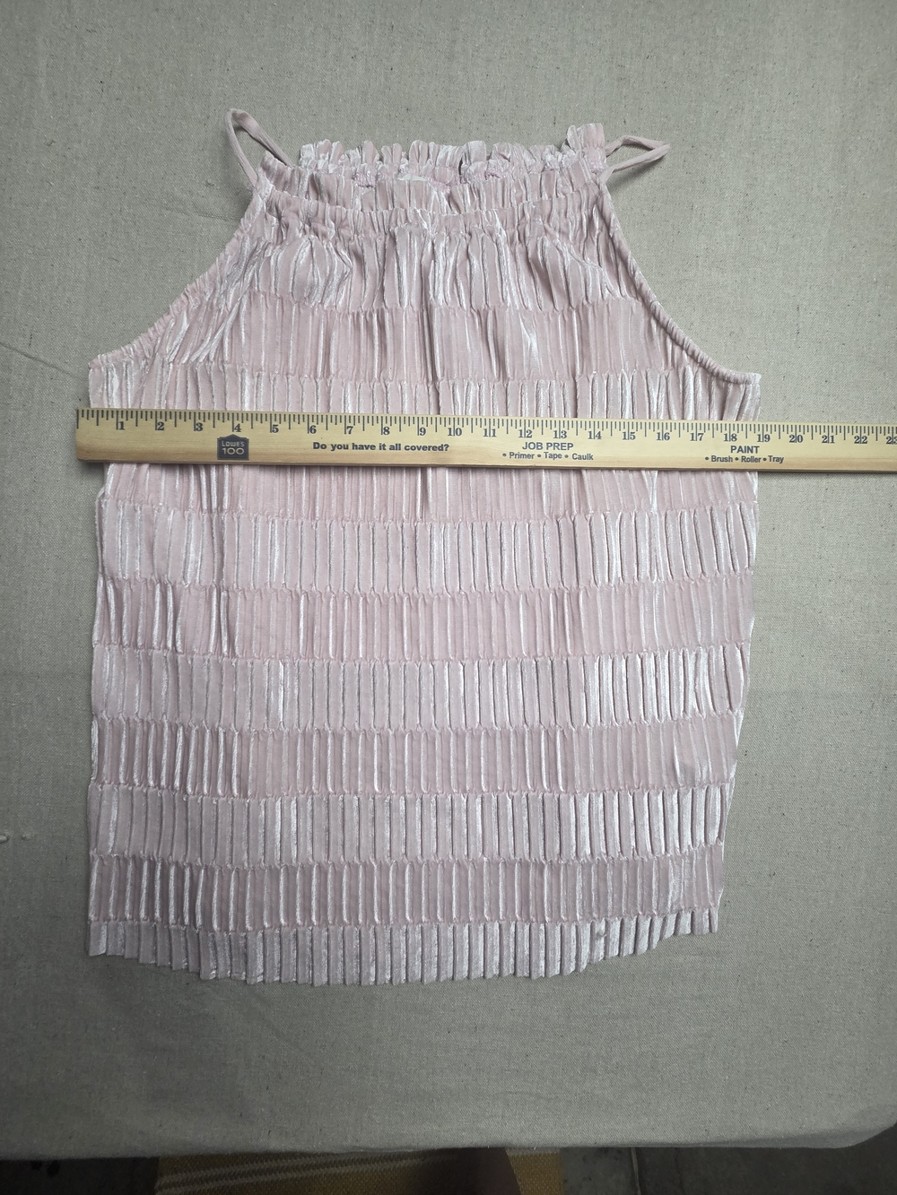 Maurices Blush Pleated Halter Camisole - Picture 5 of 9